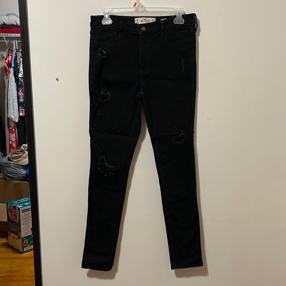 Hollister Black High Rise Super Skinny Jeans 9R W29 x L30 GUC